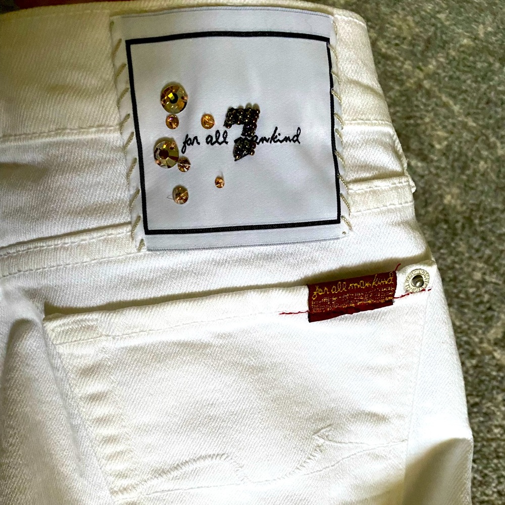 Seven for all man kind jeans white